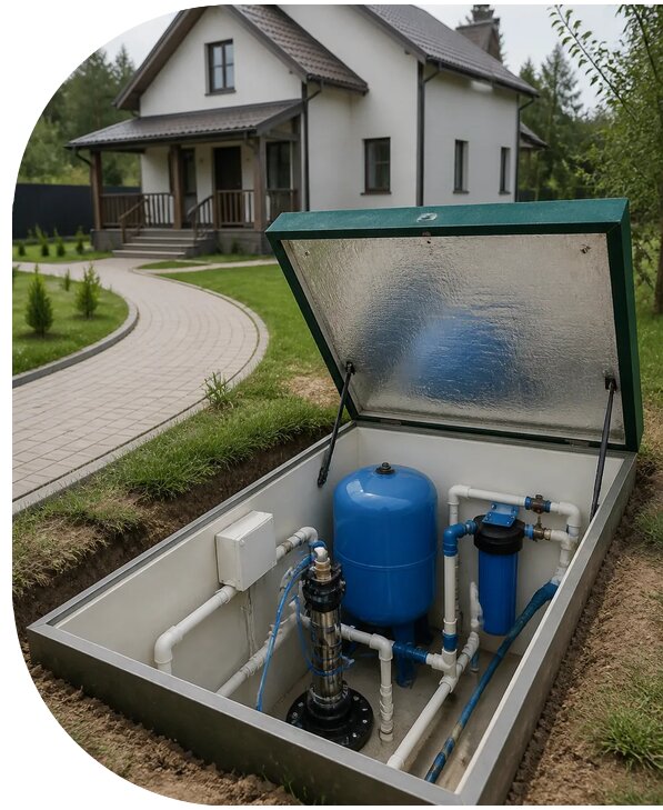 Автономное водоснабжение дома в Малоярославце от 155130 р. | АПаруса-Млр